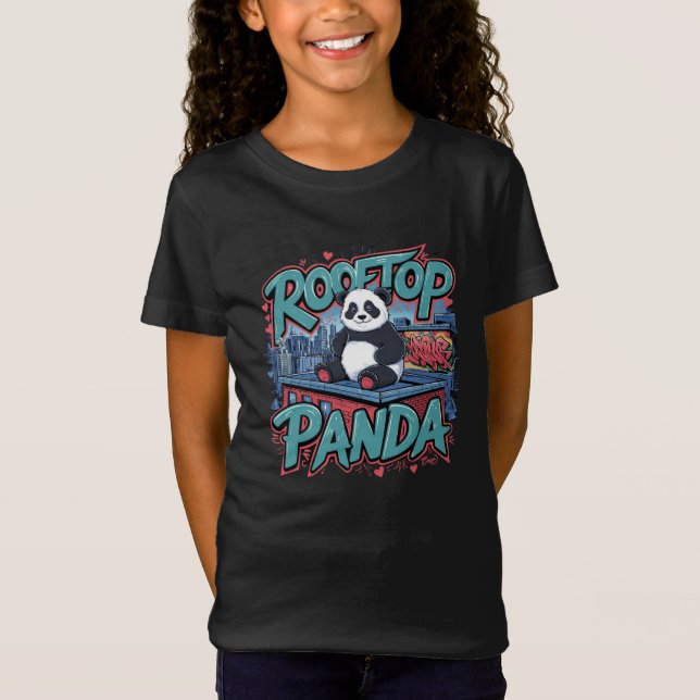 Camiseta Panda en la azotea (Anverso)