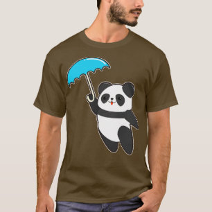 Camiseta Panda en la lluvia con el paraguas 2