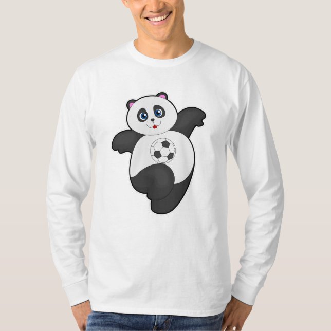 Camiseta Panda en los deportes de fútbol (Anverso)