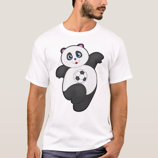 Camiseta Panda en los deportes de fútbol (Anverso)