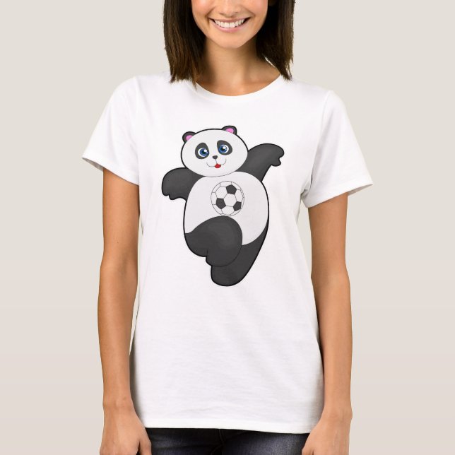 Camiseta Panda en los deportes de fútbol (Anverso)
