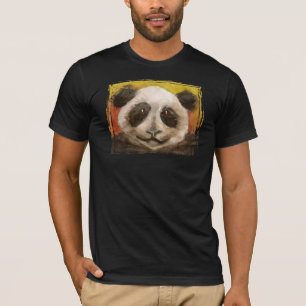 Camiseta Panda en negro