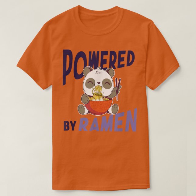 Camiseta Panda en potencia Ramen Anime Noodles Kawaii Japon (Diseño del anverso)
