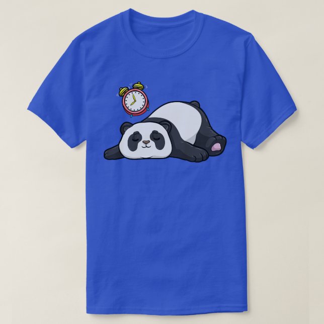 Camiseta Panda en Sleeping with Alarm clock (Diseño del anverso)