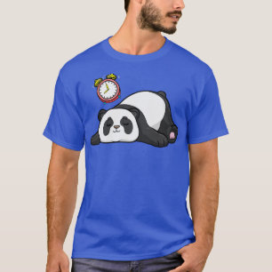 Camiseta Panda en Sleeping with Alarm clock