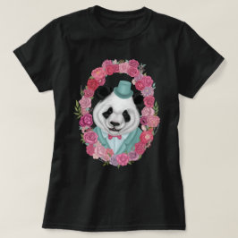 Camiseta Panda en sombrero superior