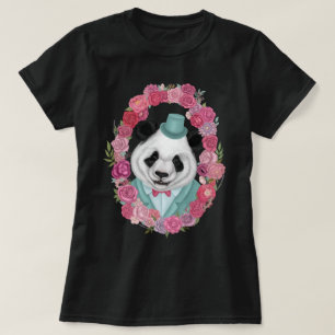 Camiseta Panda en sombrero superior