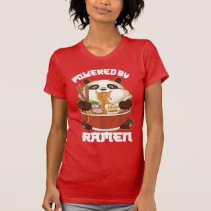 Camiseta PANDA ENCENDIDO POR RAMEN   Grasa Panda Comiendo R