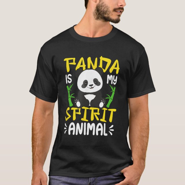 Camiseta Panda es mi animal espiritual (Anverso)