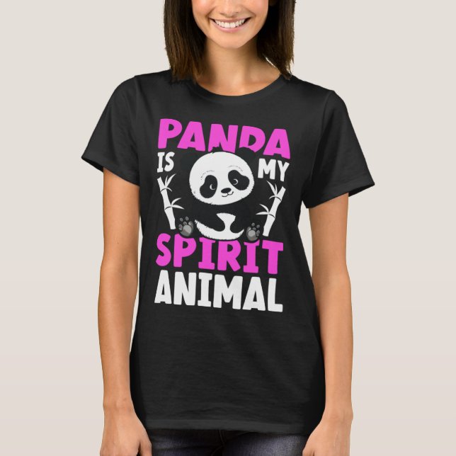 Camiseta Panda es mi animal espiritual 1 (Anverso)