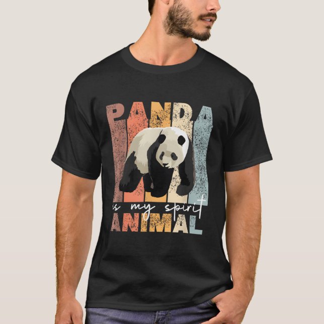 Camiseta Panda es mi Espíritu Animal Panda Pandas (Anverso)