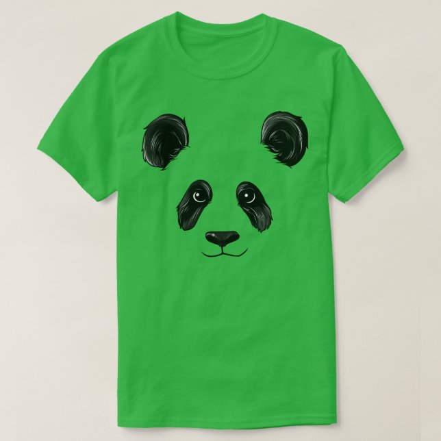 Camiseta Panda Face Funny Pandas Cabeza de oso Costazo Hall (Diseño del anverso)