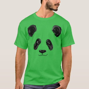 Camiseta Panda Face Funny Pandas Cabeza de oso Costazo Hall