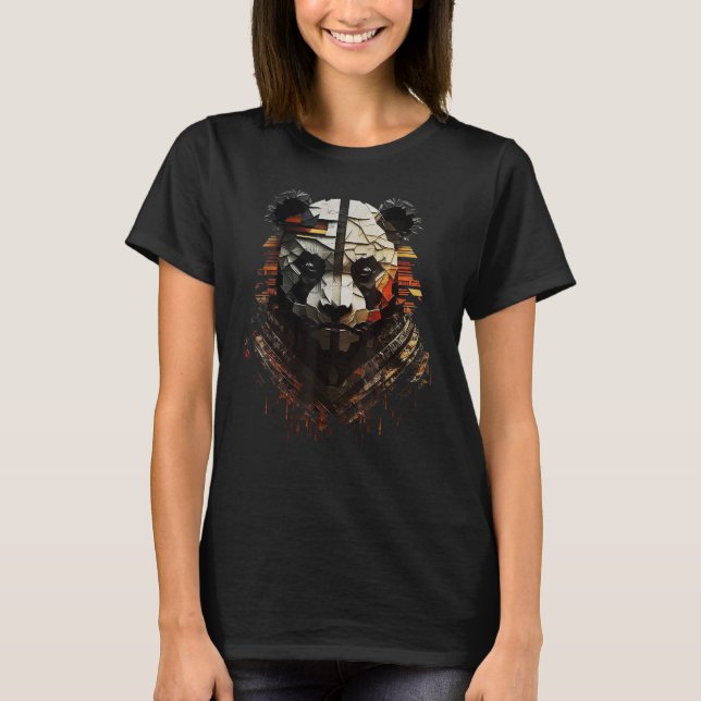 Camiseta Panda Fantasy Animal Print Art Lover Panda (Anverso)