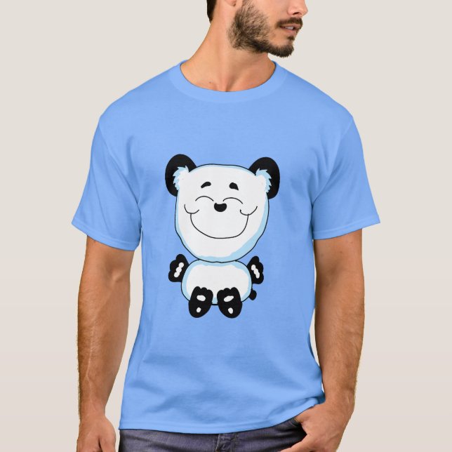 Camiseta Panda Feliz Sentado (Anverso)
