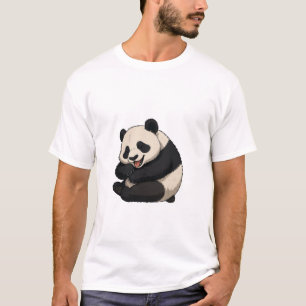 Camiseta Panda Feliz y Lindo Abrazándose a Sí Mism