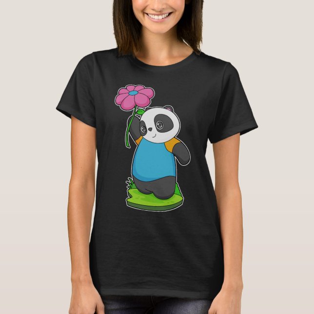 Camiseta Panda Flower (Anverso)