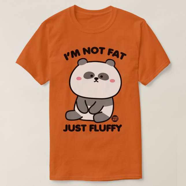 Camiseta panda fluffy (Diseño del anverso)