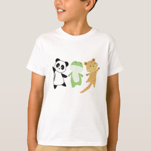 Camiseta Panda Frog Leopard son graciosos amantes de los an