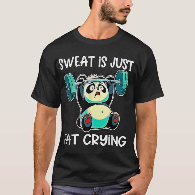 Camiseta panda funny gym t-shirt (Anverso)