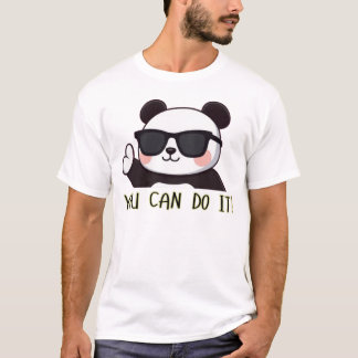 Camiseta Panda genial dedo tú puedes hacerlo