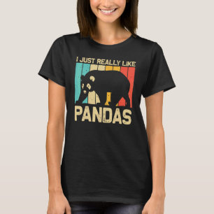 Camiseta Panda Genial Para Hombres Mujeres Oso Panda Animal