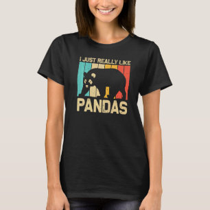 Camiseta Panda Genial Para Hombres Mujeres Oso Panda Animal