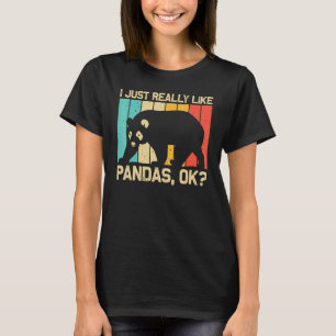Camiseta Panda genial para hombres y mujeres Oso panda anim
