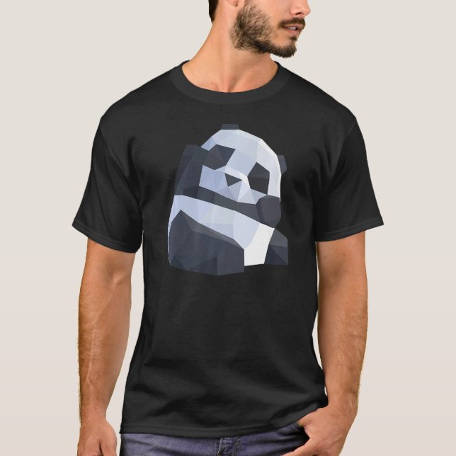 Camiseta Panda Geometric Abstract Wildlife Graphical Animal (Anverso)