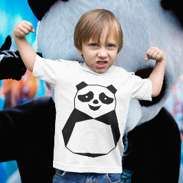 Camiseta Panda geométrica