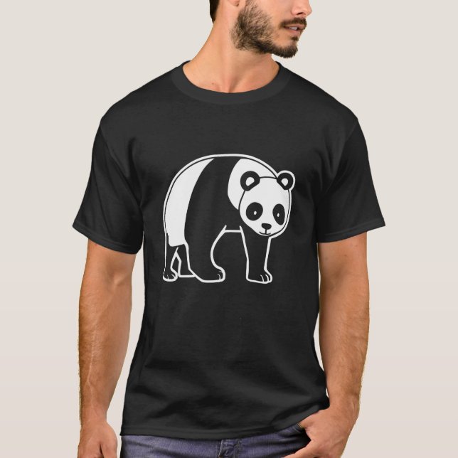 Camiseta Panda gigante (Anverso)