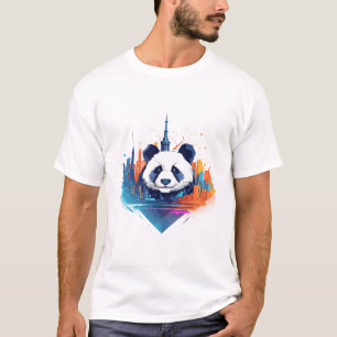 Camiseta Panda gigante Belleza Animal Naturaleza Vida silve