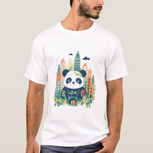 Camiseta Panda gigante Belleza Animal Naturaleza Vida silve