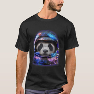 Camiseta Panda Gigante En Casco Astronauta De Galaxia Espac
