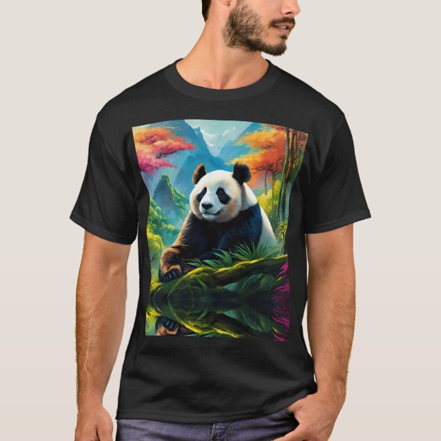 Camiseta Panda gigante - Escapadas de montaña (Anverso)