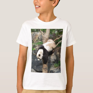 Camiseta Panda gigante que sube abajo el árbol