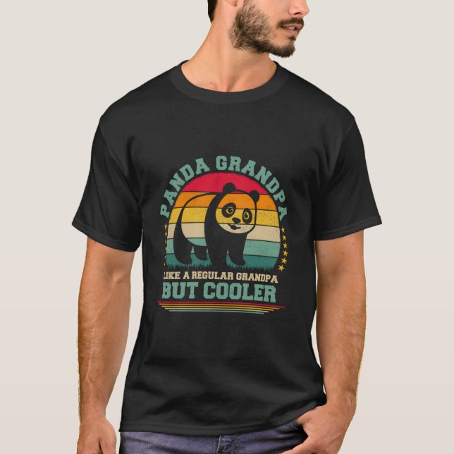 Camiseta Panda Grandpa Like A Regular Grandpa Father'S Day (Anverso)