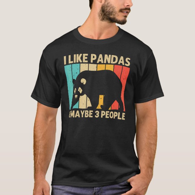 Camiseta Panda Guay Para Hombres Mujeres Panda Bear Animal  (Anverso)