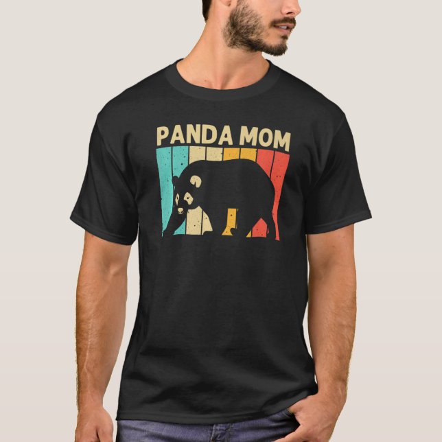 Camiseta Panda Guay Para Mamá Madre Panda Oso Animal Zooke (Anverso)