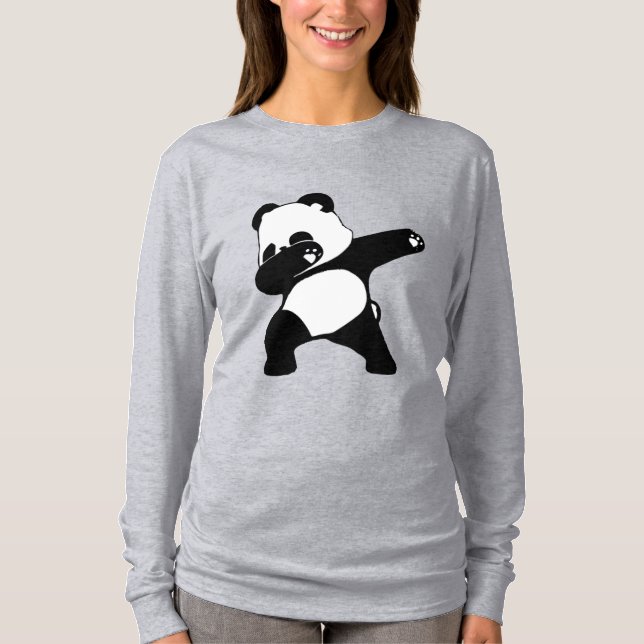 Camiseta Panda haciendo dabbing   (Anverso)
