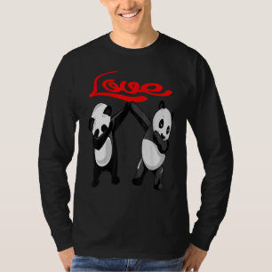 Camiseta Panda haciendo dabbing Amor Panda Animal Lindo Oso