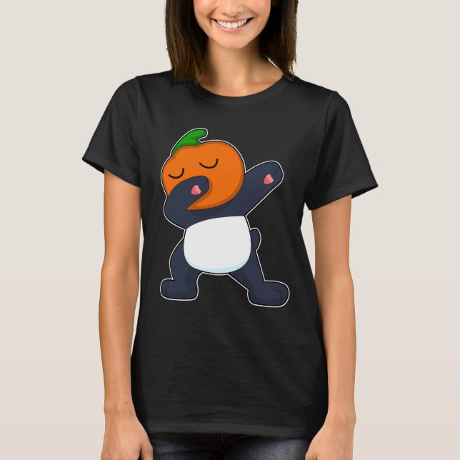 Camiseta Panda Halloween Calabaza Hip Hop (Anverso)