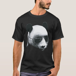 Camiseta Panda Head con diseño de gafas de sol
