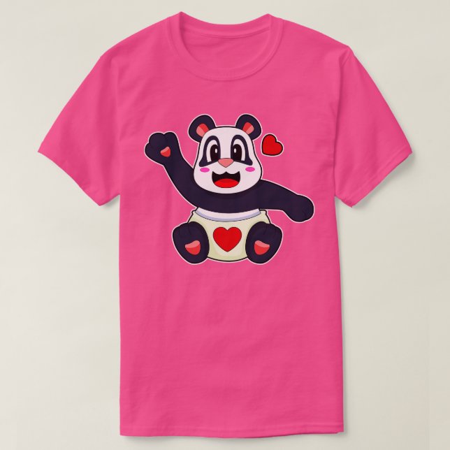 Camiseta Panda Heart 2 (Diseño del anverso)