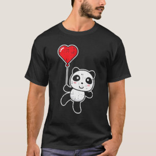 Camiseta Panda Heart Día de San Valentín Animal V Day Pajam