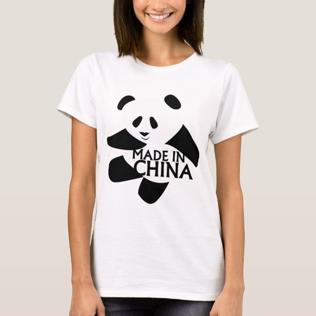 Camiseta Panda, hecha en China (Anverso)