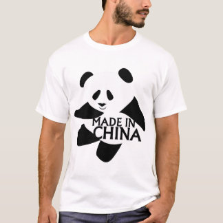 Camiseta Panda, hecha en China