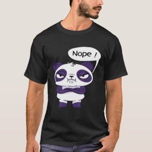Camiseta Panda I Nope Fun I No Nope No Gracioso