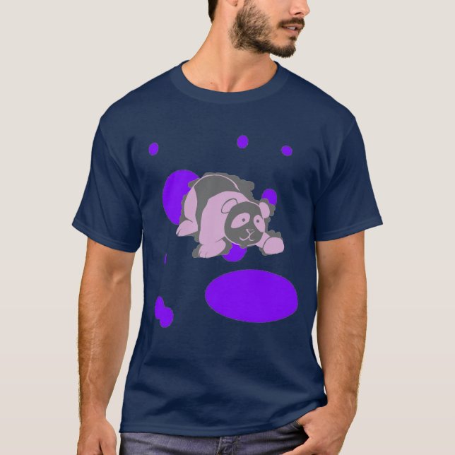 Camiseta panda impresionante fresca loca (Anverso)