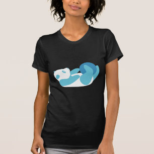 Camiseta Panda Jugando (Azul)